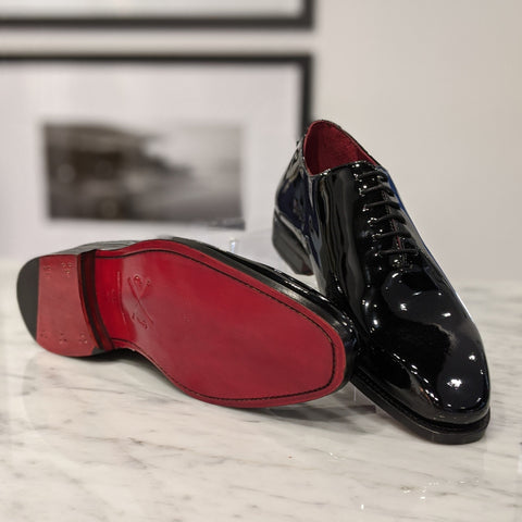 Patent Tuxedo shoe