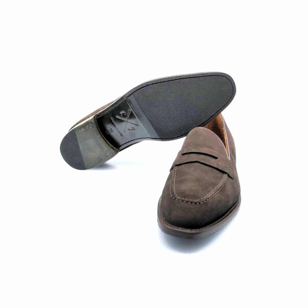 brown suede loafer in the affordable price