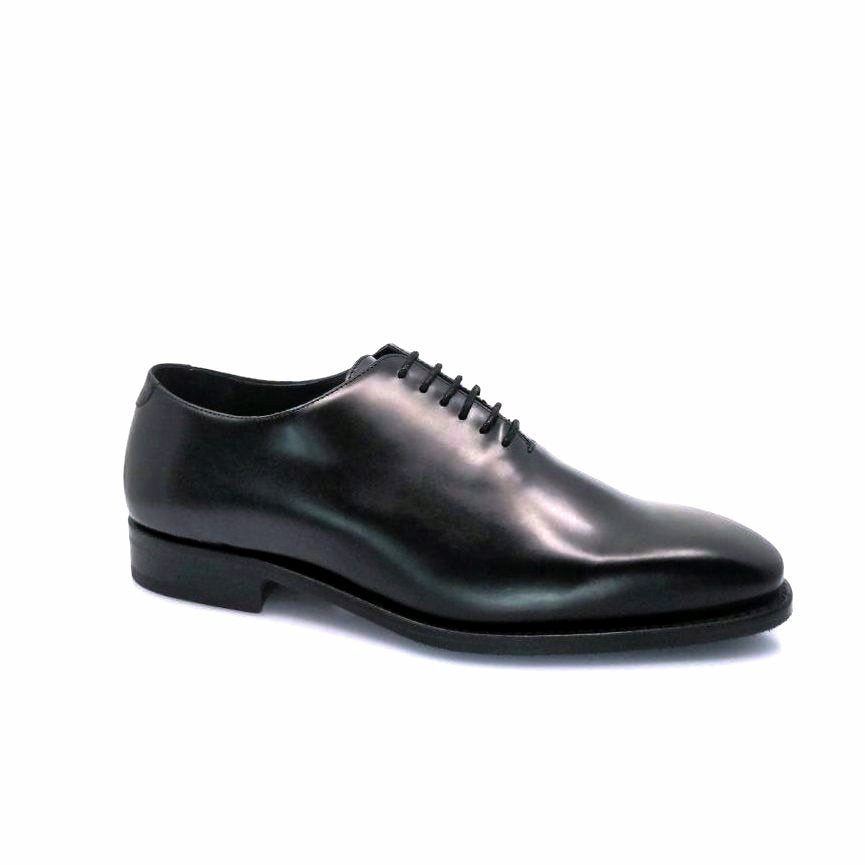 Black leather dress shoe designer quality custom comfortable Canadian online shoe company