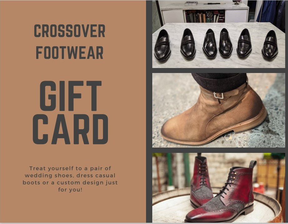 Crossover Footwear Gift Card with shoes
