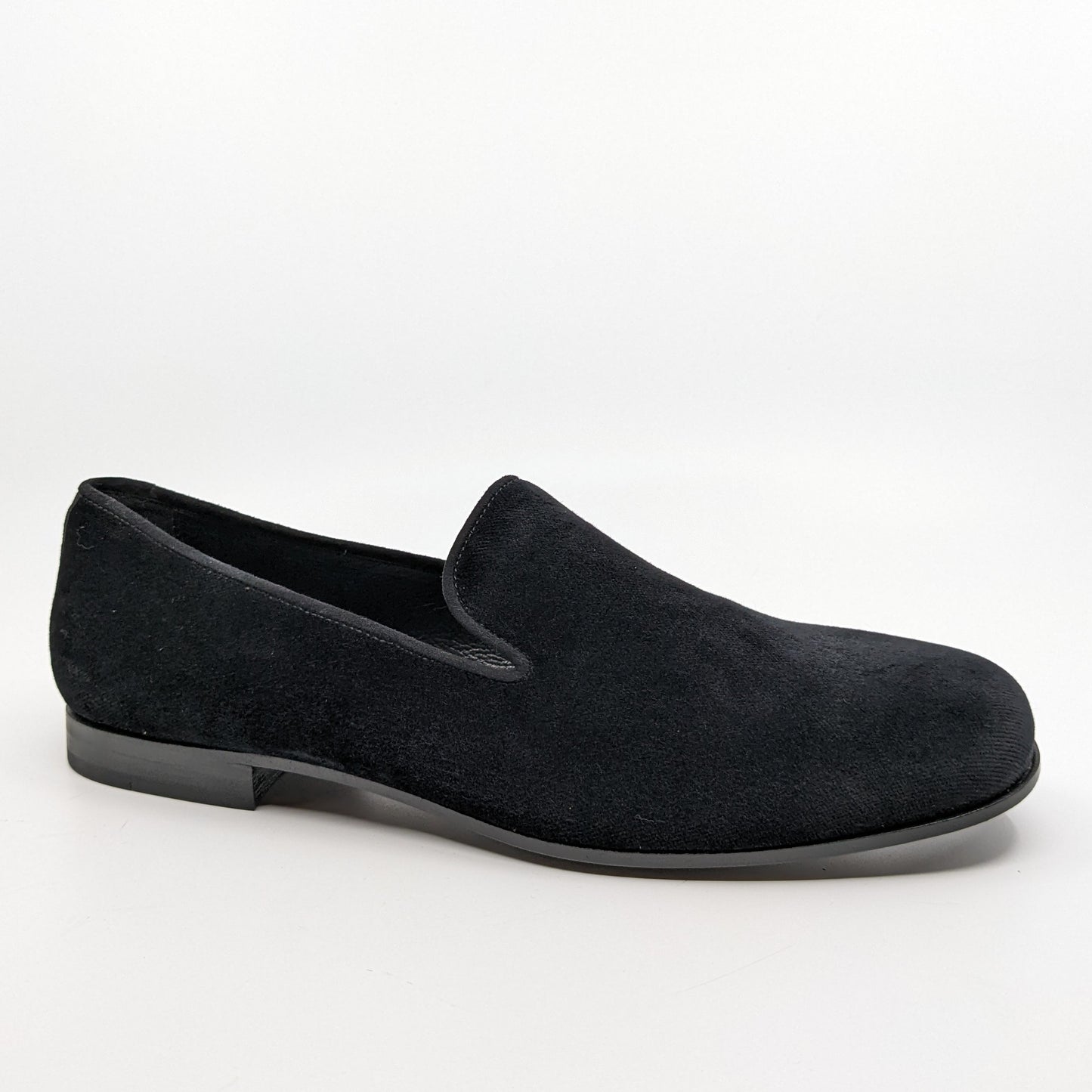 black slipper with black sole