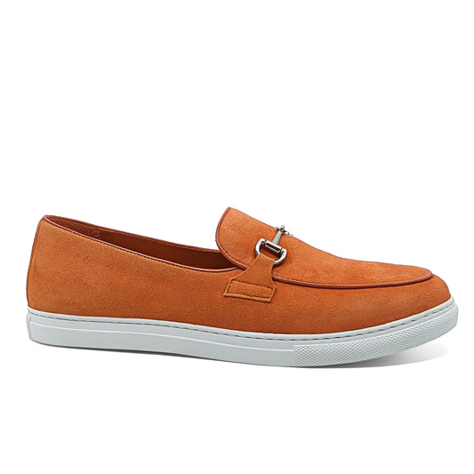 Kempa orange loafer shoes for men