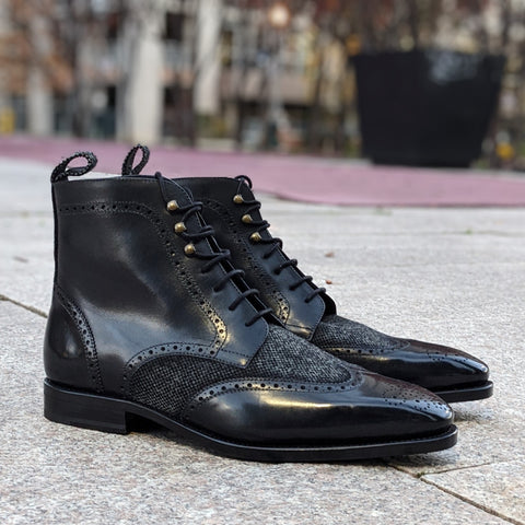 Defender Black | Lace Up Boot
