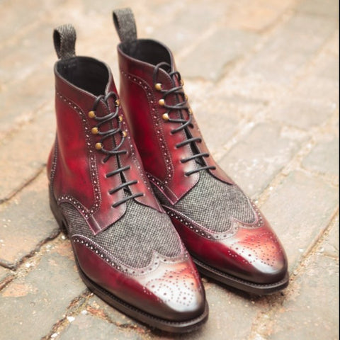 Jam Red Defender | Lace Up Boot