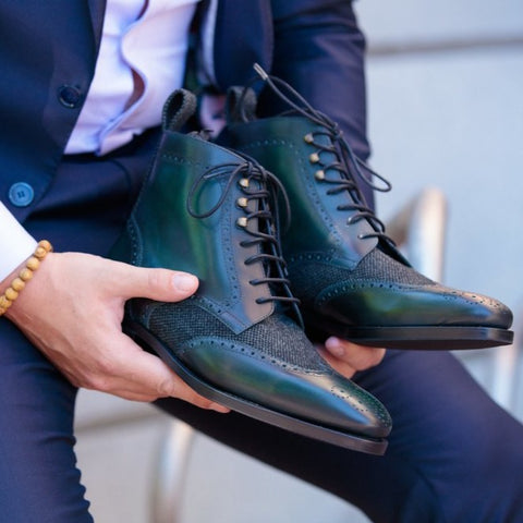 Pine Green Defender | Lace Up Boot